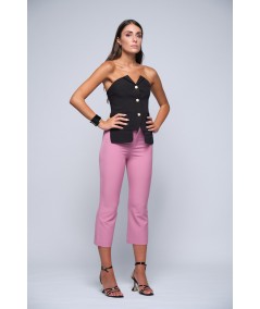 Slim leg cropped pants