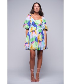 Printed short dress