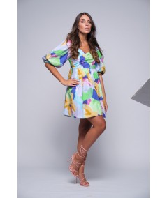 Printed short dress