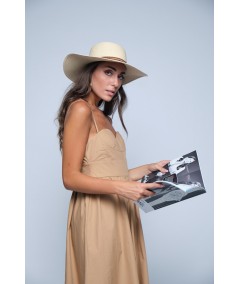 Cotton dress with cup cut