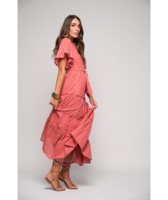 Dress in long sangallo