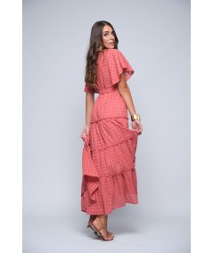 Dress in long sangallo