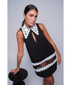 Top lungo con inserto trasparente