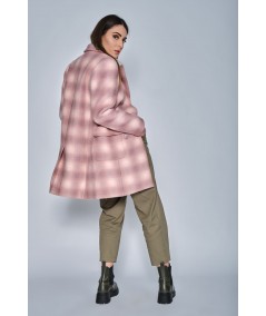 Cappotto in lana a quadri