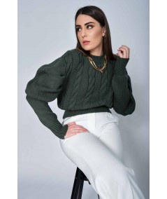 Maglia in lana con maniche a sbuffo