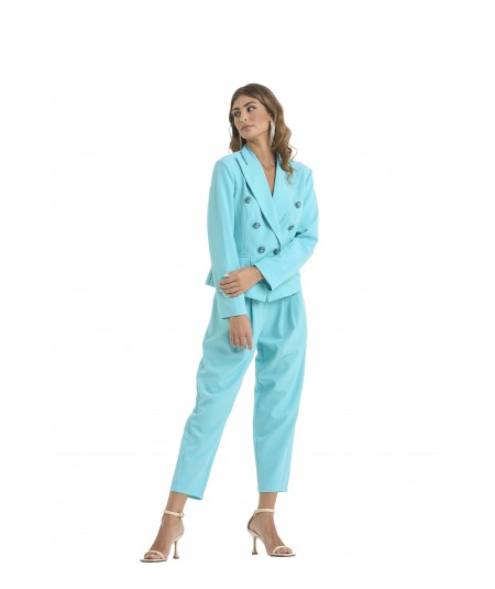 Double-breasted suit with jewel buttons 2