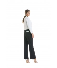 Giacca con revers a contrasto e pizzo